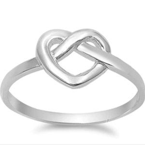 Infinity Heart Solid Ring